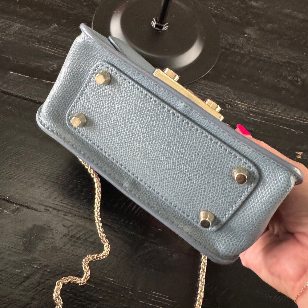 Furla Metropolis Blue Leather Crossbody Bag - Picture 4 of 6